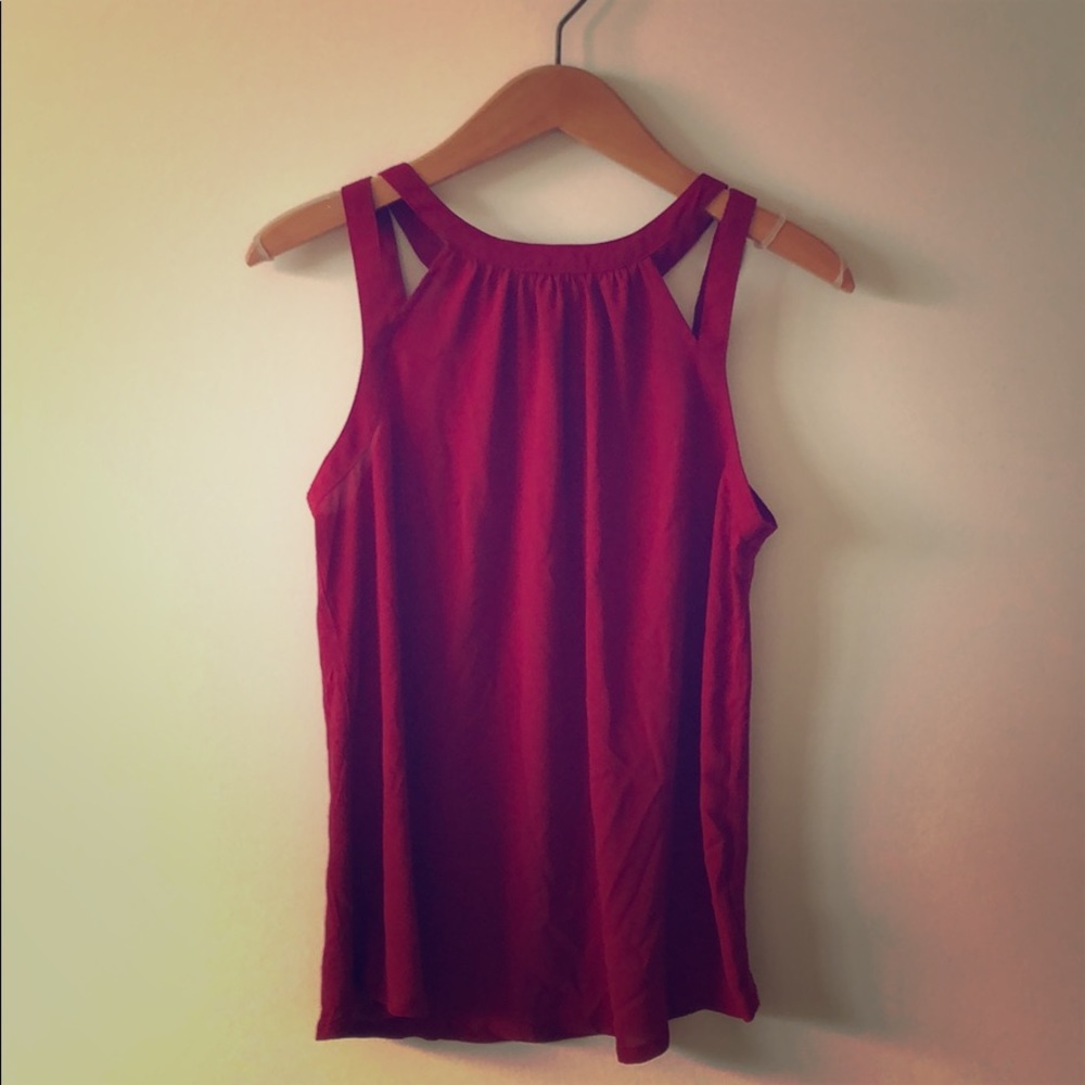 Express chiffon tan top size M